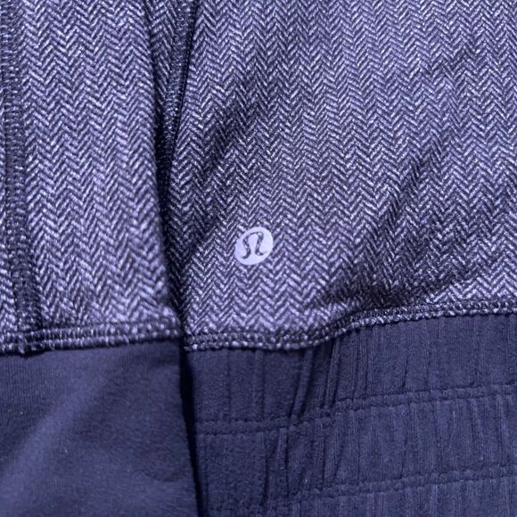 LULULEMON ATHLETICA Heathered Gray Long Sleeve Pullover Hoodie Womens Size 12 - Picture 7 of 7